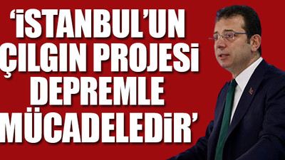 Ekrem İmamoğlu depremi hatırlattı