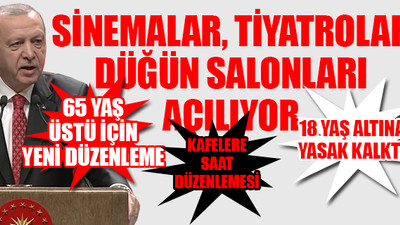 Erdoğan yeni düzenlemeleri açıkladı