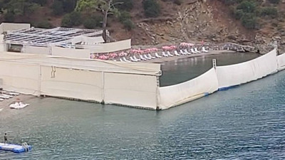 Harem-selamlık plaj kurmak için Kıyı Kanunu'nu çiğnediler