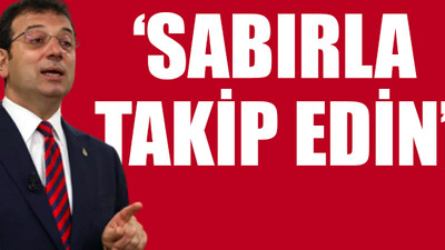 İmamoğlu: Rantçılara süreci kurban ettirmem