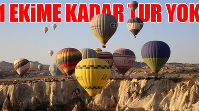 Kapadokya'da sıcak hava balon turları ertelendi