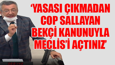 Meclis'te gerginlik çıktı