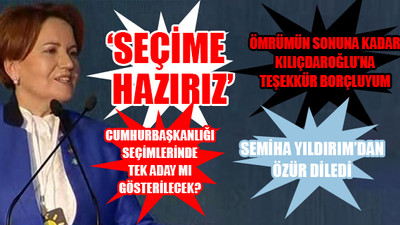 Akşener'den çarpıcı açıklamalar