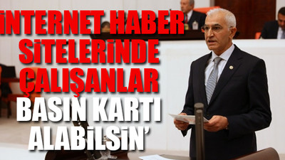 CHP'li Kılınç'tan gazeteciler için kanun teklifi