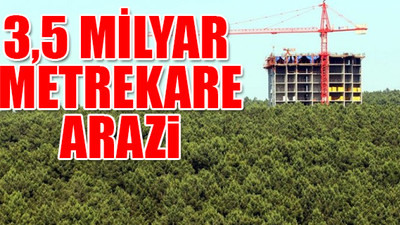 İktidar 521 bin futbol sahası kadar araziyi 17 yılda sattı