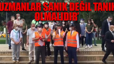 İş güvenliği uzmanları Sakarya'da 'siyah baret' eylemi yaptı