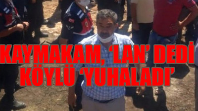 Köylüyü azarlayan kaymakama büyük şok