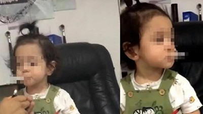 Küçük çocuğa babası olduğu iddia edilen kişi sigara içirdi