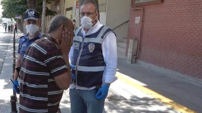 Maskesiz polise yakalandı, ceza kesilince kendisini tokatladı
