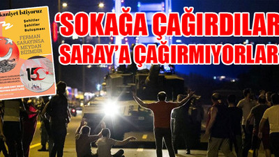 Saray'daki 15 Temmuz anmasına davet edilmeyen 15 Temmuz gazileri konuştu