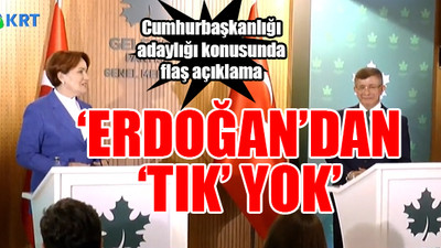 Akşener ve Davutoğlu'ndan ortak açıklama