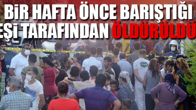 Antalya'da kadın cinayeti