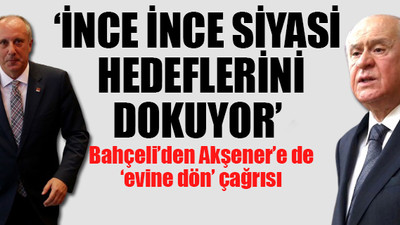 Bahçeli’den, ‘Muharrem İnce’ye destek