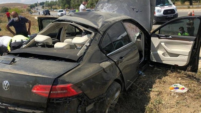 Bakan Kurum'un koruma ekibi kaza yaptı: Yaralılar var