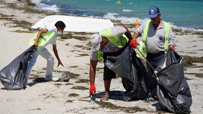Bu kadar da olmaz: Çocuk bezlerini kuma gömdüler