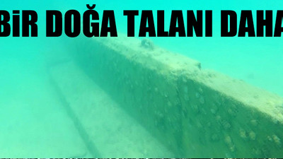 Deniz dibine bile beton duvar örülmüş