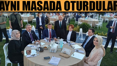 Dört genel başkan bir araya geldi