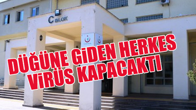 Düğünde koronavirüs faciasını davetiye önledi