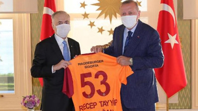 Erdoğan, Galatasaray başkanı Mustafa Cengiz'i kabul etti