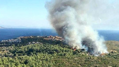 İzmir Seferihisar'da orman yangını