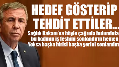 Mansur Yavaş'tan aşure isteyen hemşireye tecavüz edeceğini söyleyen şahıs hakkında suç durusunda bulunuldu