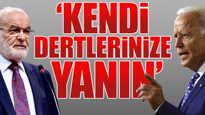 Saadet Partisi'nden Joe Biden'e tepki