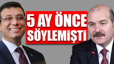 Süleyman Soylu, İmamoğlu'nun dediğine geldi