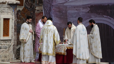 Sümela Manastırı'nda 5 yıl aradan sonra ilk ayin