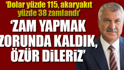Adana'da belediye otobüslerine zam geldi
