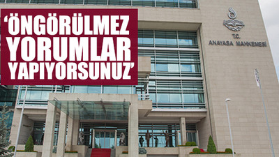 Anayasa Mahkemesinden yerel mahkemelere tepki