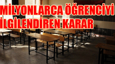 Eğitim - öğretim esaslarını düzenleyen yönetmelikte değişiklik