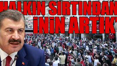 Fahrettin Koca, Erdoğan'ın mitinginde oluşan tablo için vatandaşı suçladı