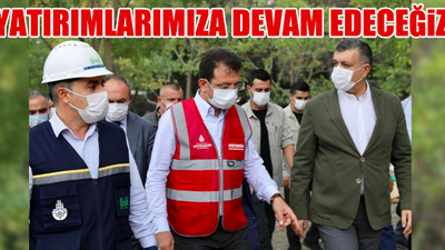 Haramidere’de incelemelerde bulunan İmamoğlu: Artık çözüm bizde