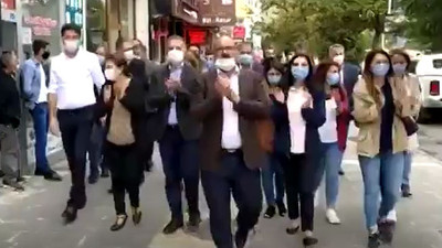 HDP'den gözaltındaki Ayhan Bilgen için yürüyüş