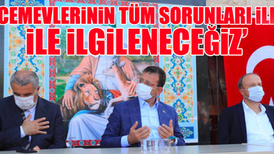 İBB Başkanı İmamoğlu, Yeşilkent Cemevi’nde düzenlenen aşure lokması etkinliğine katıldı