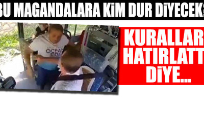 Maske uyarısı yapan şoförü yumrukladı