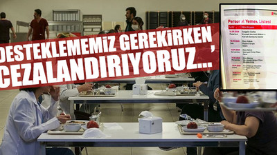 Sağlık çalışanlarının yemek listesinden et çıkarıldı
