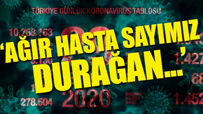 Türkiye'nin son koronavirüs tablosu açıklandı