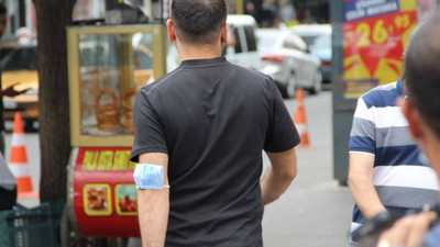 Vakaların arttığı Diyarbakır'da maskeler kollara takıldı