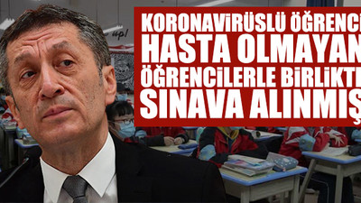 Ziya Selçuk, koronavirüslü öğrenci skandalını doğruladı