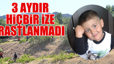 4 yaşındaki Miraç'ı arama çalışmaları devam ediyor