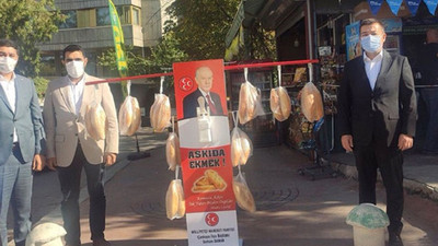 Bahçeli'nin sözlerinin ardından 'askıda ekmek' standı kaldırıldı