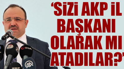 Bir önceki gün kent birlik toplantısını iptal eden Vali, AKP'nin düzenlediği toplantıya katıldı