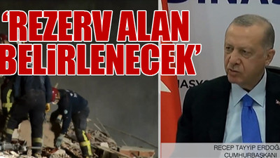 Cumhurbaşkanı Erdoğan deprem bölgesinde