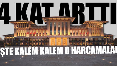 Cumhurbaşkanlığı Külliyesi'nin günlük 10 milyon lira harcadığı ortaya çıktı