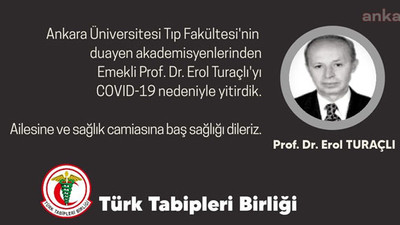 Emekli akademisyen Prof. Dr. Erol Turaçlı koronavirüs nedeniyle yaşamını yitirdi