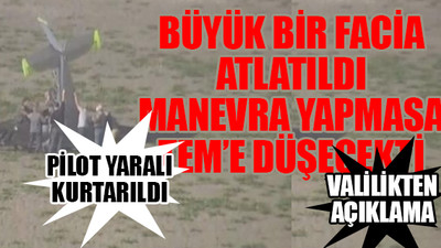 İstanbul'da eğitim uçağı düştü