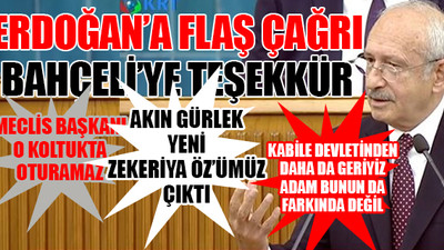 Kılıçdaroğlu'ndan Erdoğan'a; 'milli iradenin hakemliğine git'