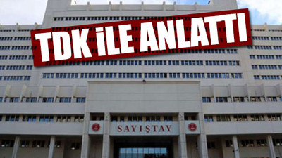 Sayıştay, usulsüzlüğü sözlükle anlattı