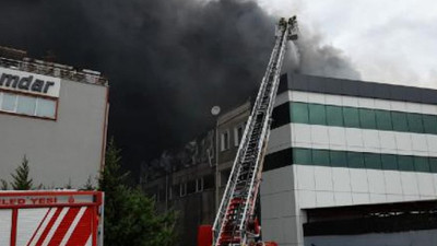 Silivri'de büyük fabrika yangını